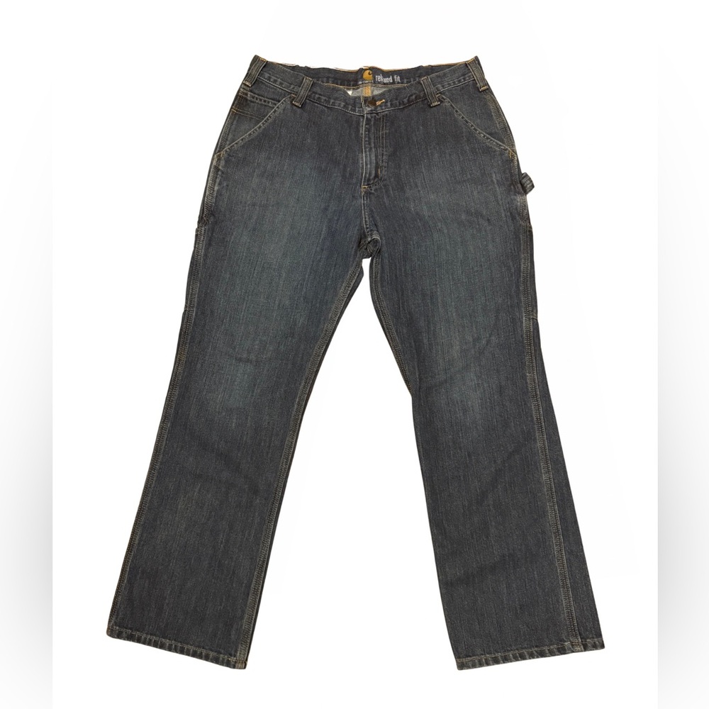 Carhartt Men's Blue Bootcut Jeans